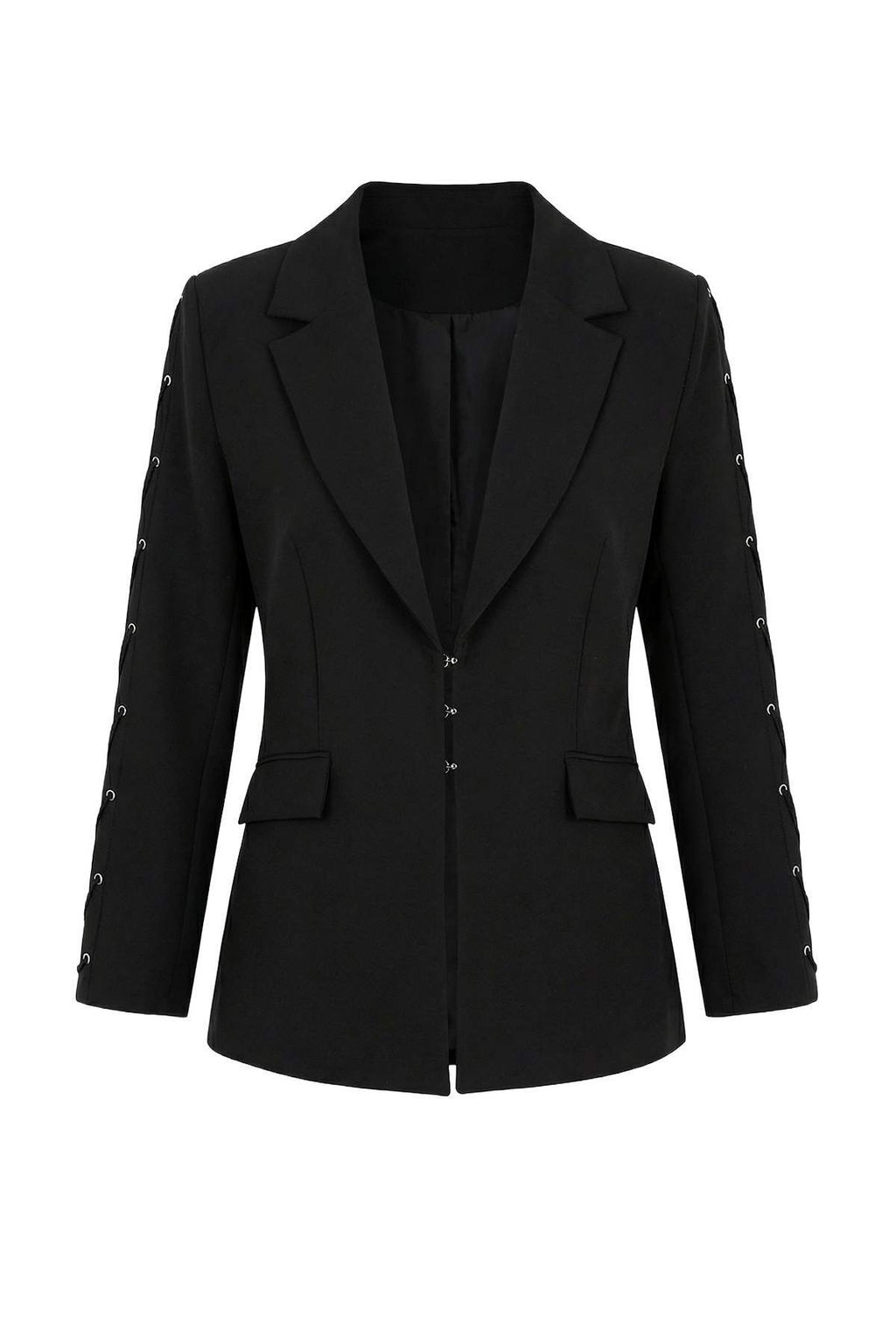 Siyah Kollar? Kusgozu Detayl? Dokuma Fitted/Vucuda Oturan Blazer Ceket TWOSS26BC00016 - Trendyolmilla фото 5