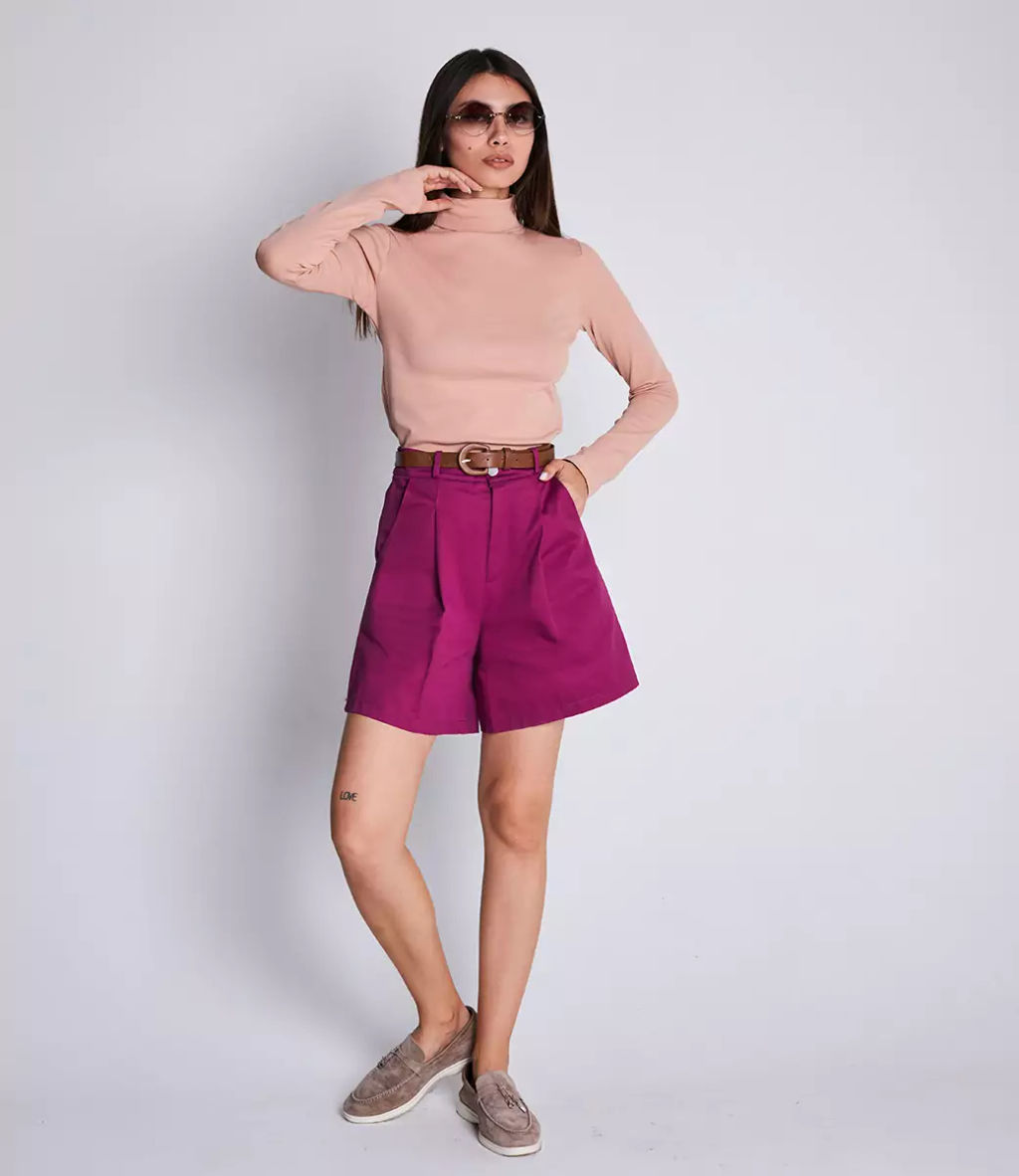 Водолазка #ОКТ08, сливовый - Dommod фото 14