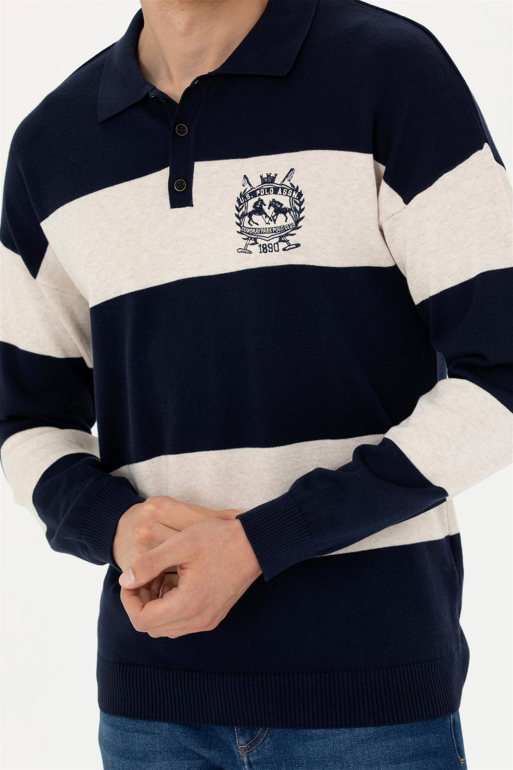 Мужской темно-синий свитер - U.s. polo assn фото 6