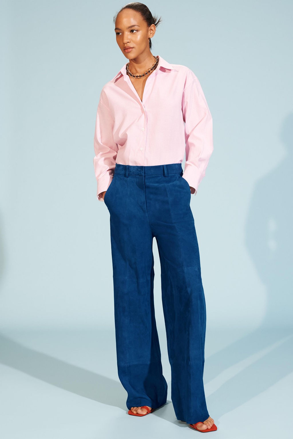 LIMITED EDITION BAGGY SUEDE LEATHER TROUSERS