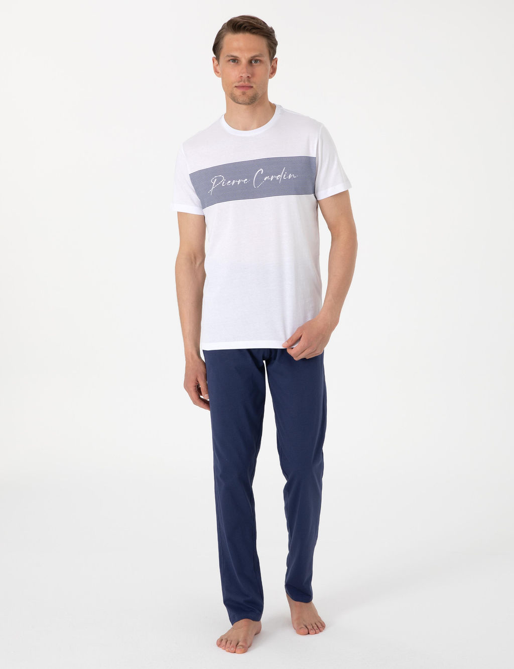 Beyaz K_sakol Pijama Tak_m_ - Pierre cardin фото 4