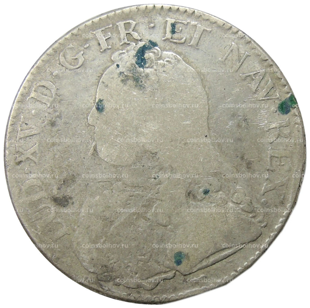 1 экю 1729 года A Франция (Людовик XV)