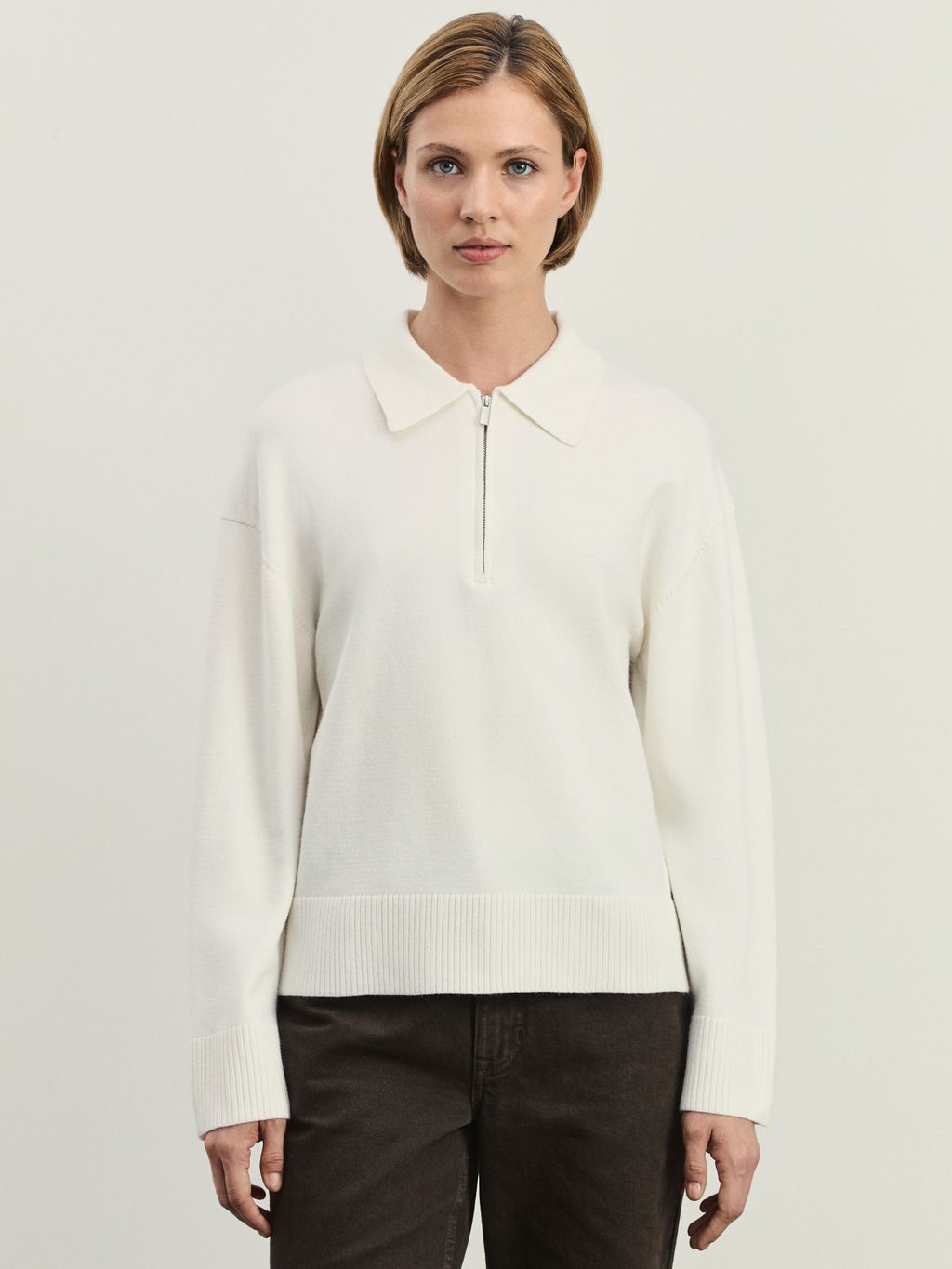 Джемпер поло из вискозы / Zarina  фото 3