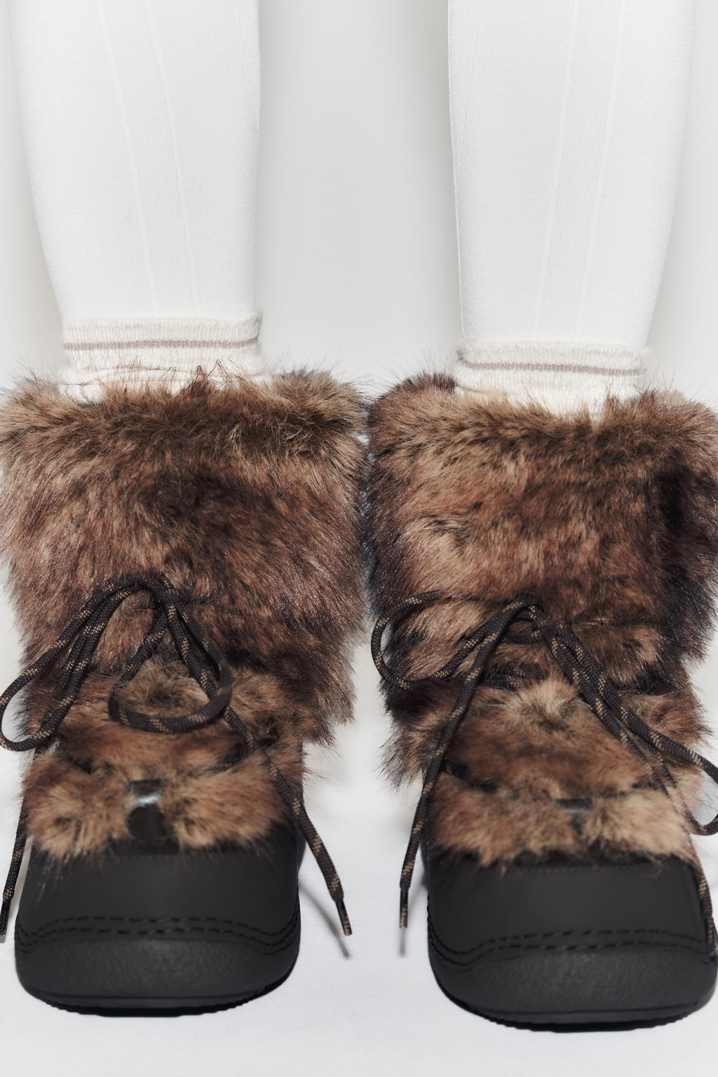 COMBINED FAUX FUR ANKLE BOOTS SKI COLLECTION - Zara фото 4