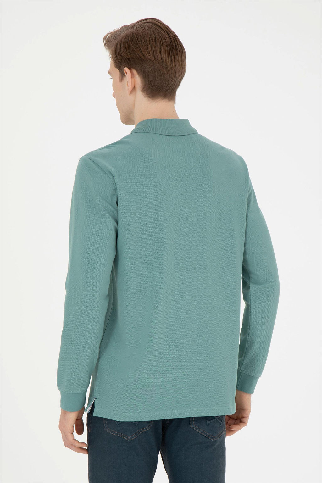 U. S. Polo Assn / Мужской мятный базовый свитшот - U.s. polo assn фото 5