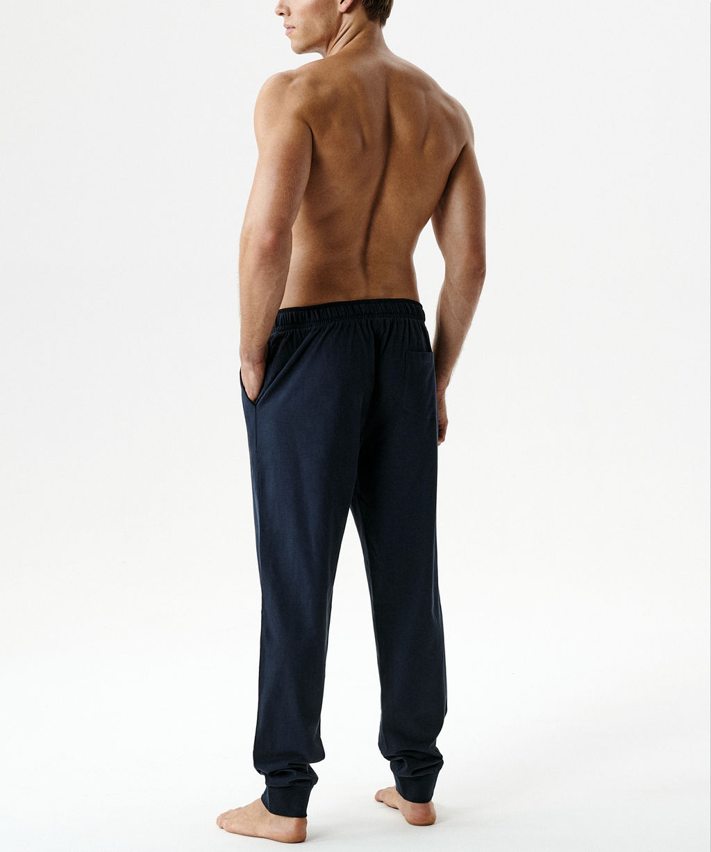 ATLANTIC NMB-043 Пижамные брюки мужские Plain Pants темно-синий  фото 3