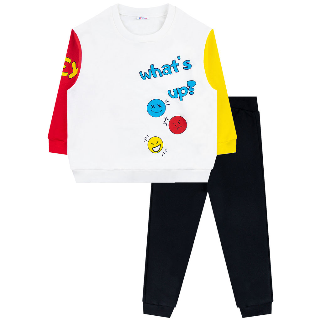 Спортивный костюм футер 2х нитка начёс 8689310102 8689310102 купить оптом по цене 974 ?| Фабрика детской одежды Юлла