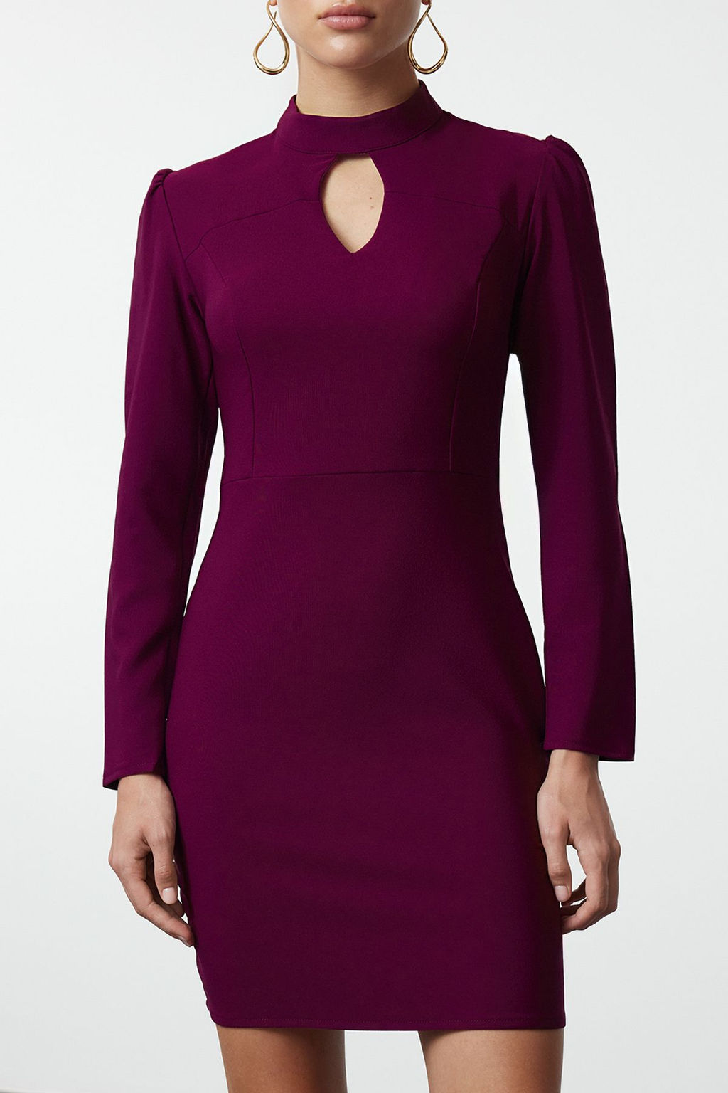 Murdum Mini Dokuma Yaka Detayl? Dokuma Elbise TWOAW22EL0393