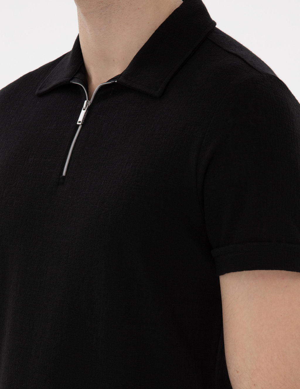 Siyah Slim Fit Ti__rt - Pierre cardin фото 7