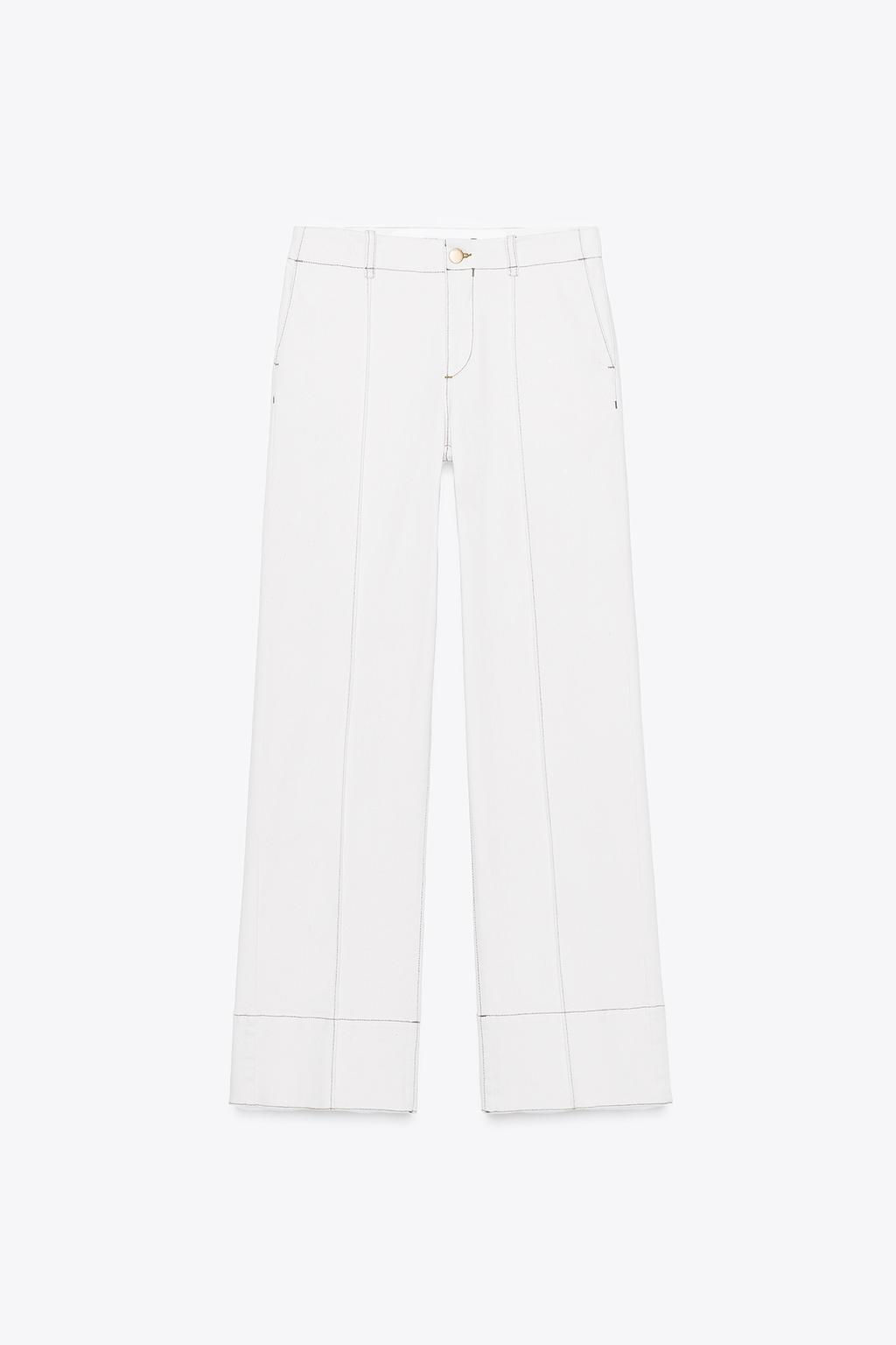 BOOTCUT TROUSERS WITH TOPSTITCHING - Zara фото 4