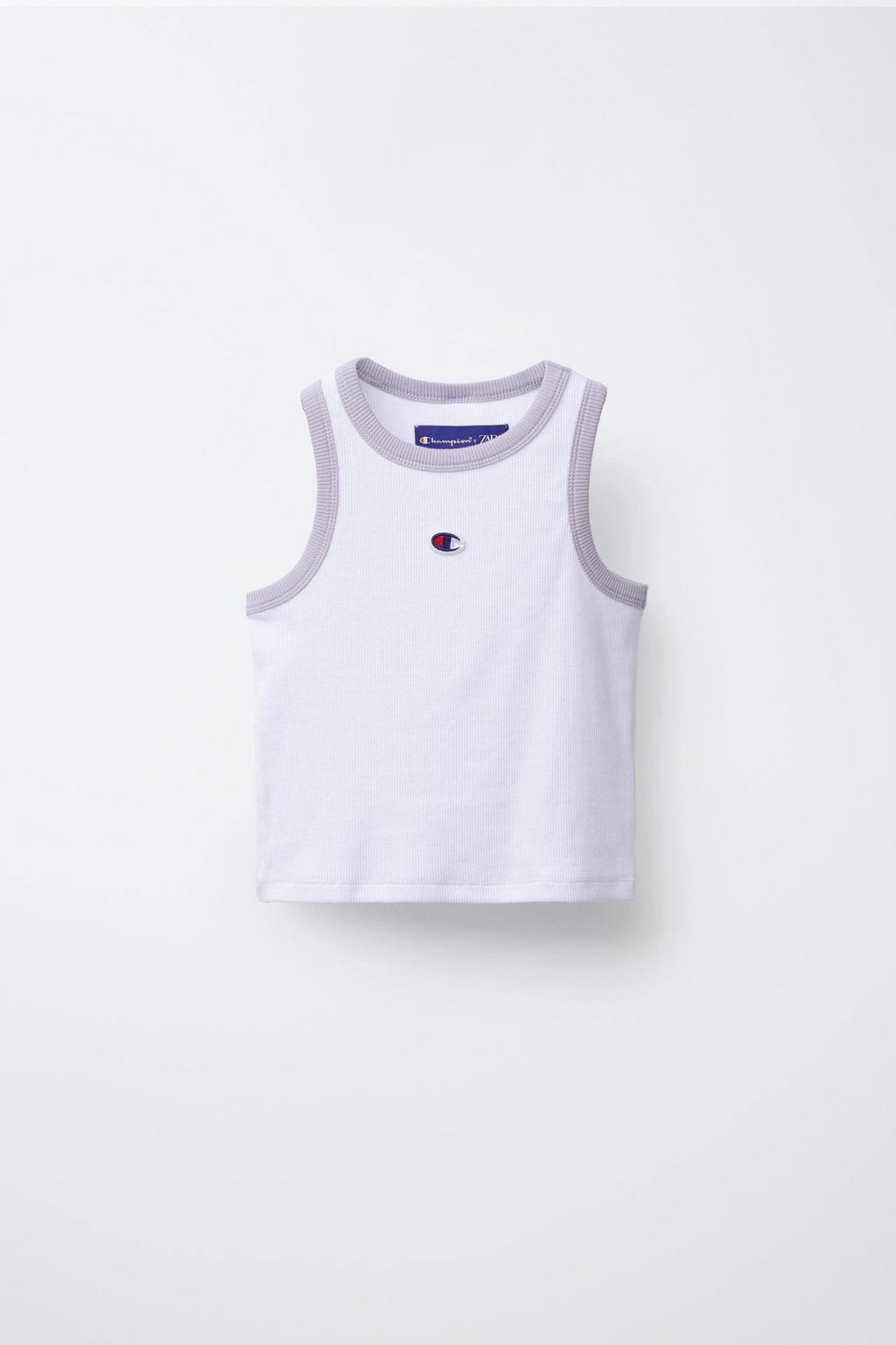 STRIPED POPLIN SHIRT AND RIBBED T-SHIRT PACK CHAMPION ® X ZARA  фото 2