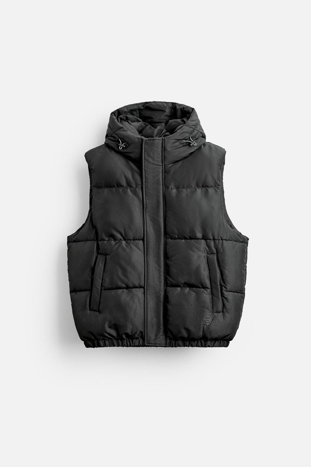 PADDED GILET WITH HOOD - Zara фото 6