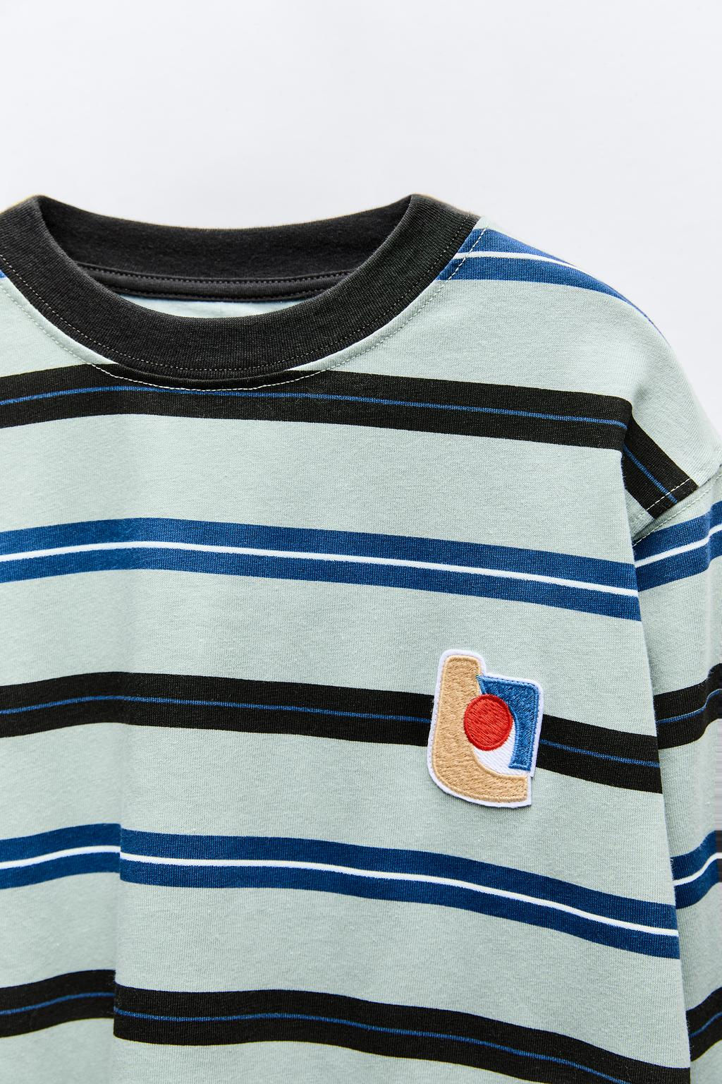 STRIPE PATCH T-SHIRTS - Zara фото 4