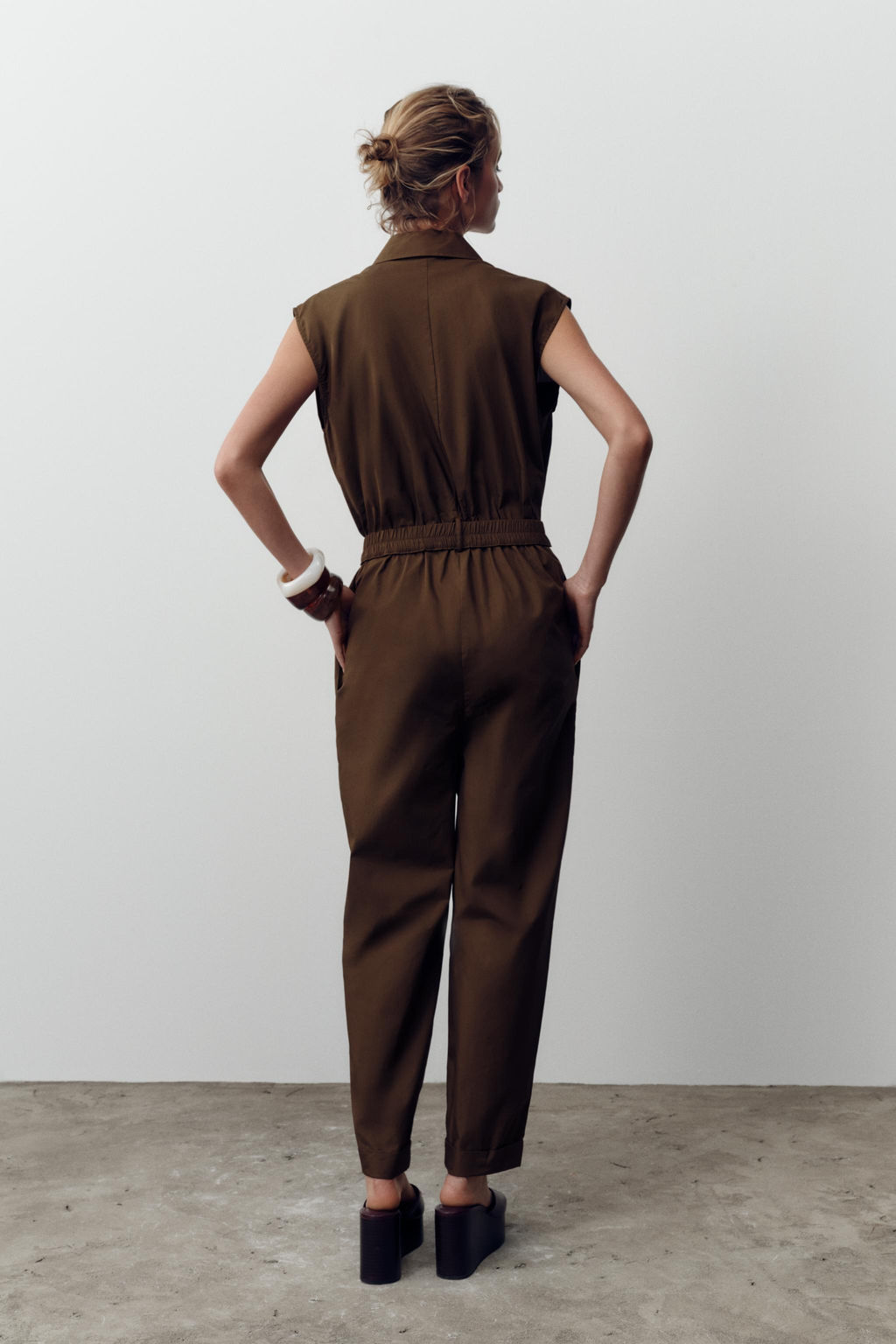 POPLIN JUMPSUIT - Zara фото 5