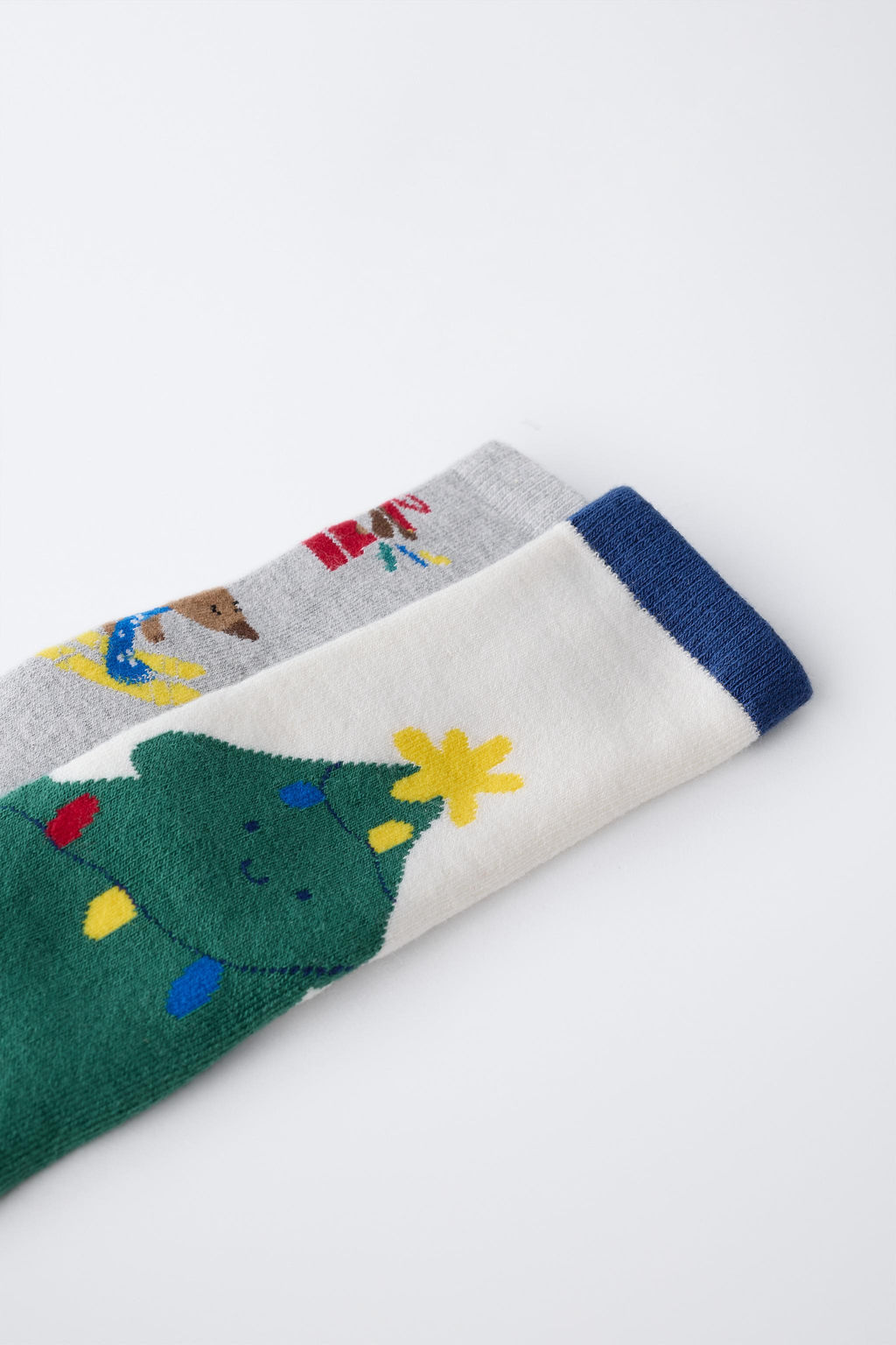 2-PACK OF NON-SLIP PUPPY AND TREE SOCKS - Zara фото 2