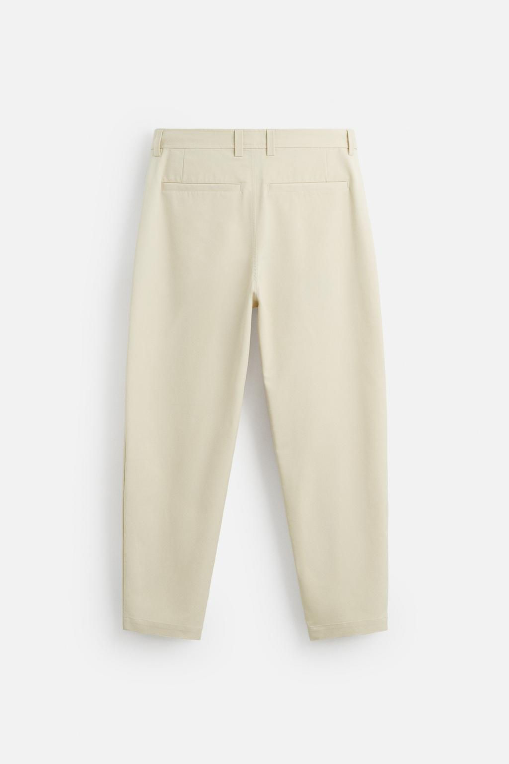VISCOSE BLEND CHINO TROUSERS - Zara фото 7