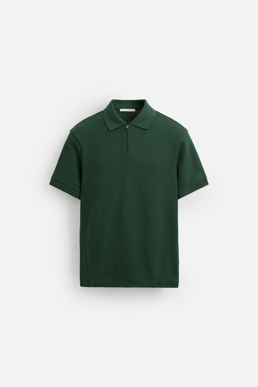 QUARTER-ZIP POLO SHIRT - Zara фото 30