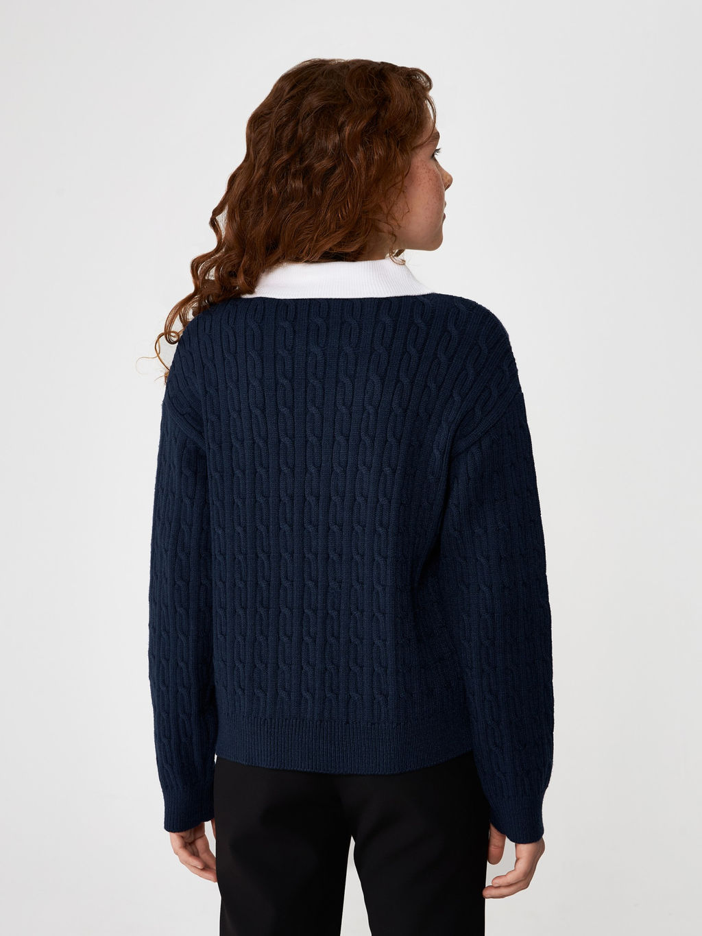 ACOOLA / Джемпер детский для девочек Sandra темно-синий фото 4