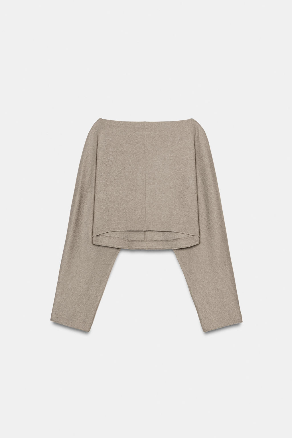 LONG SLEEVE CROP TOP - Zara фото 8