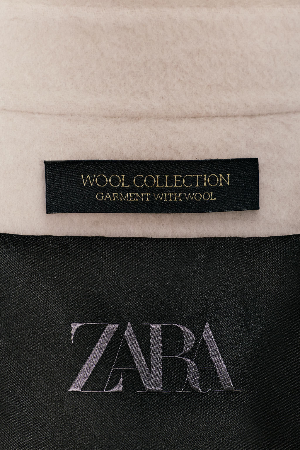 WOOL JACKET WITH ZIP ZW COLLECTION