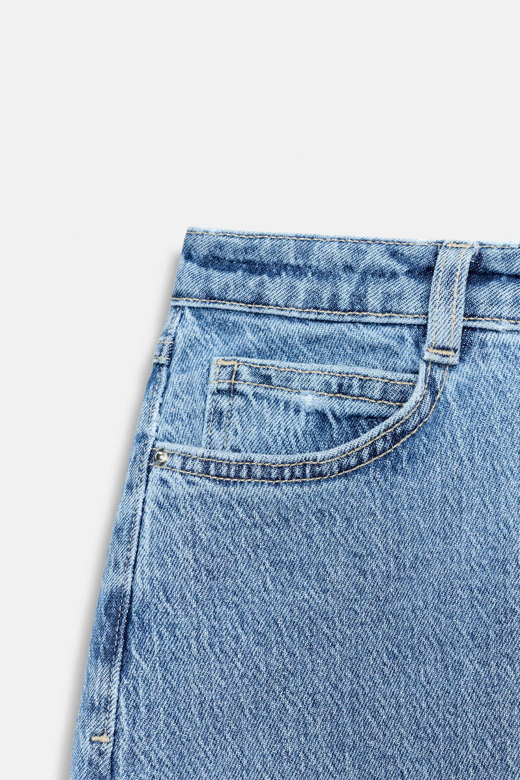 Z1975 DENIM CROSSOVER MIDI SKIRT - Zara фото 23