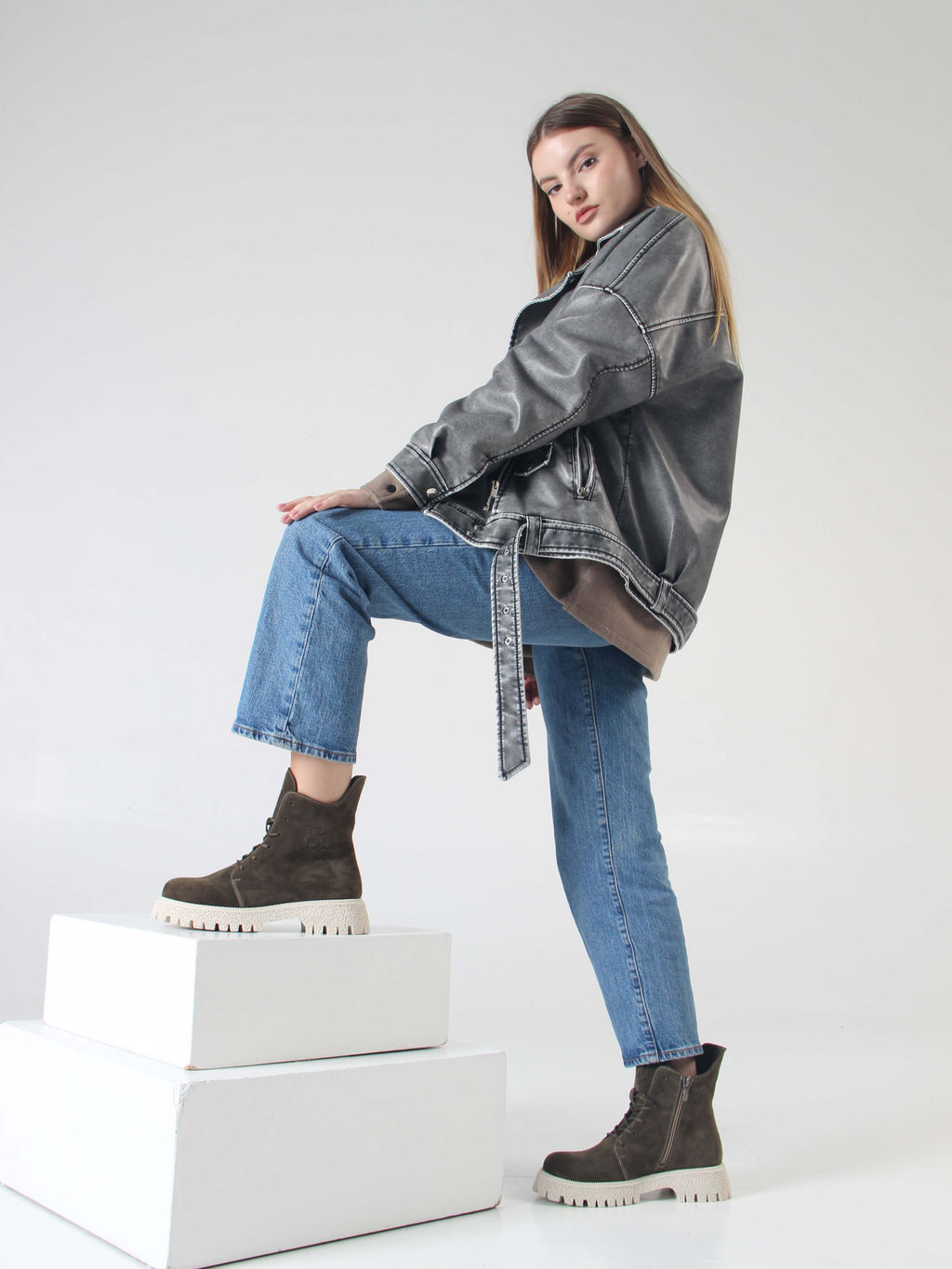 Ботинки EDART 228.V.1541 be. Хаки/шерсть - Ed'art фото 7