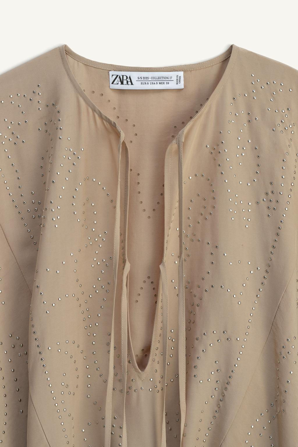 LIMITED EDITION STUDDED KIMONO - Zara фото 9