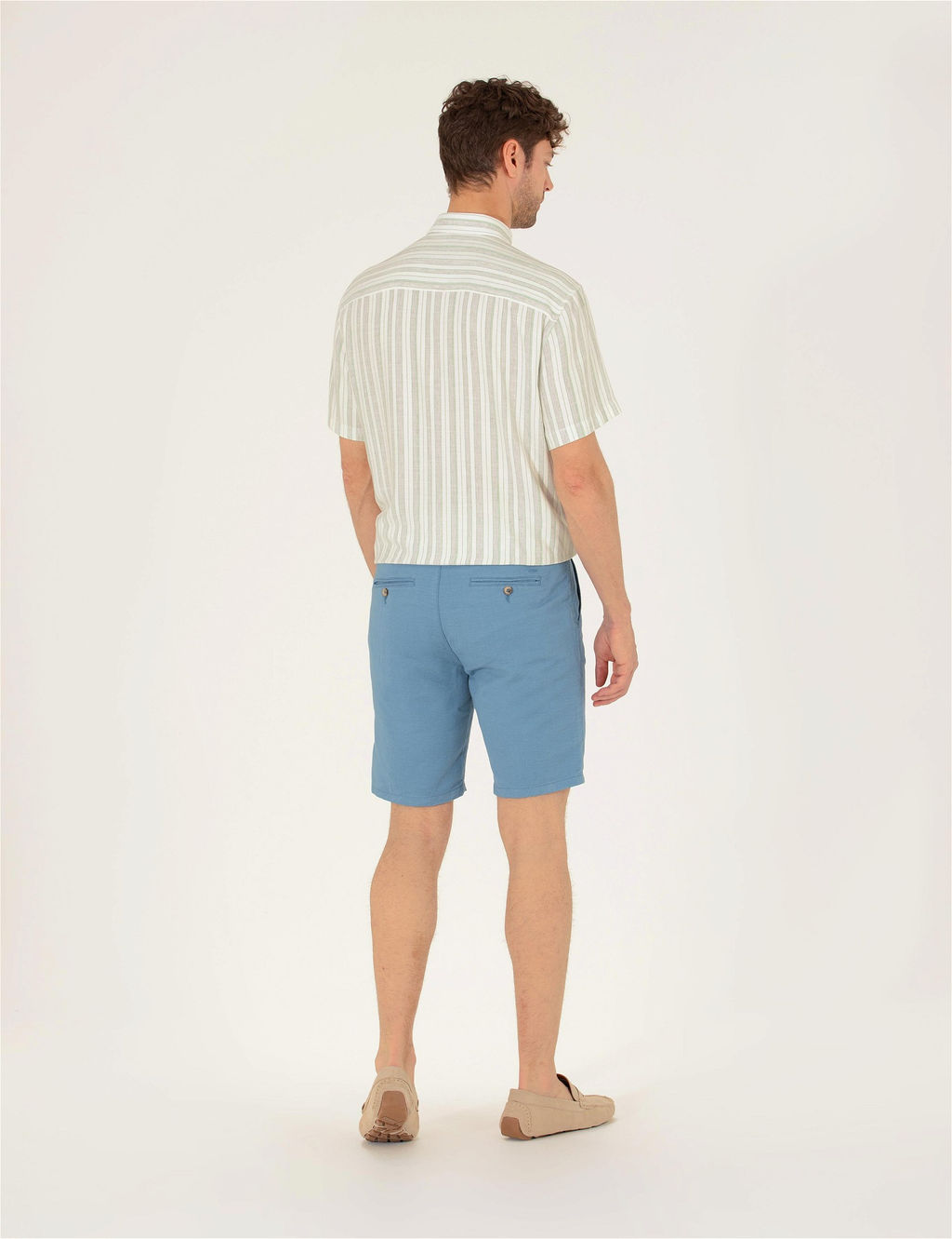 Koyu Mavi Slim Fit Bermuda _ort - Pierre cardin фото 4