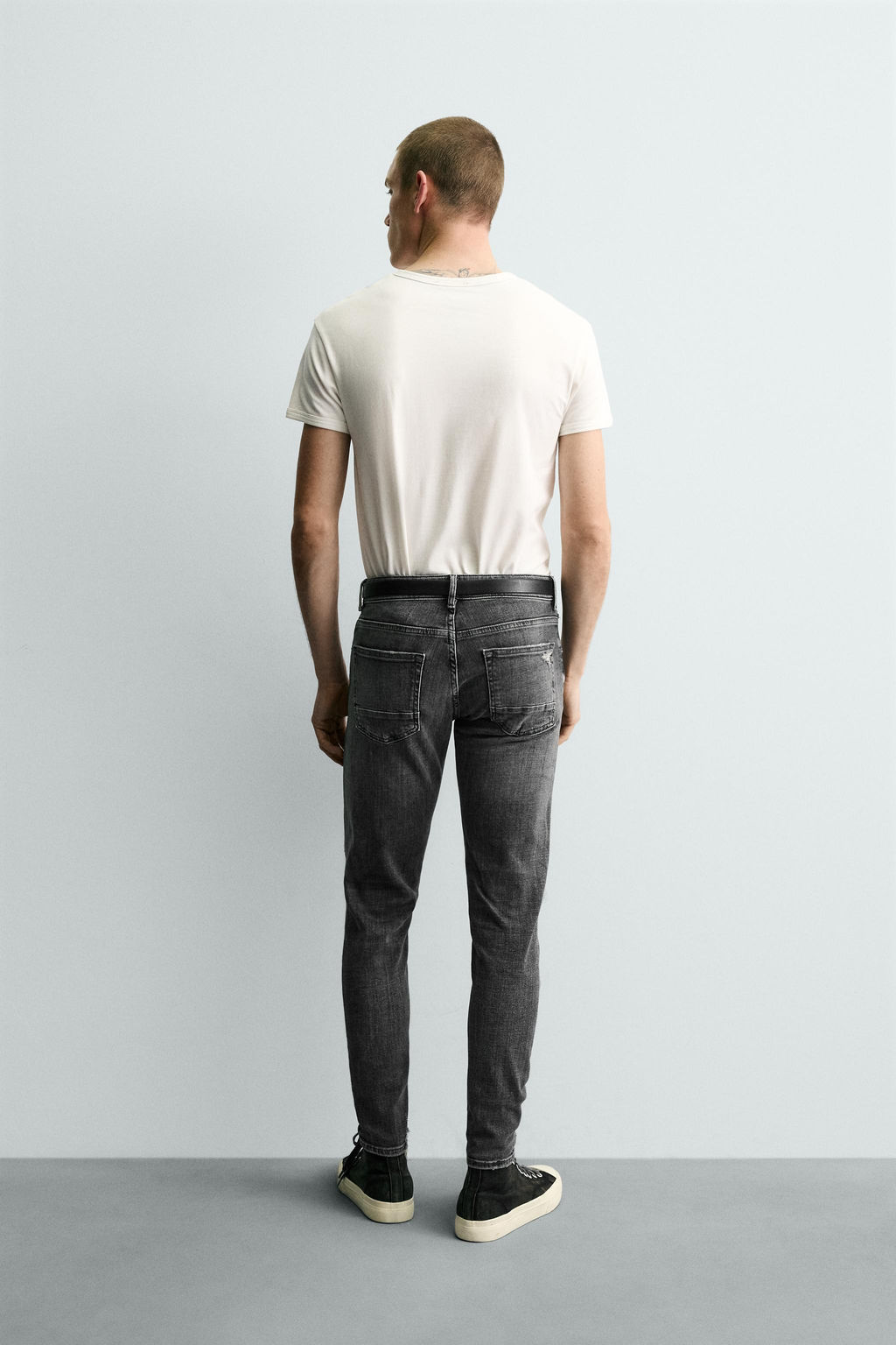 JEANS SKINNY FIT / Gris - Zara фото 3