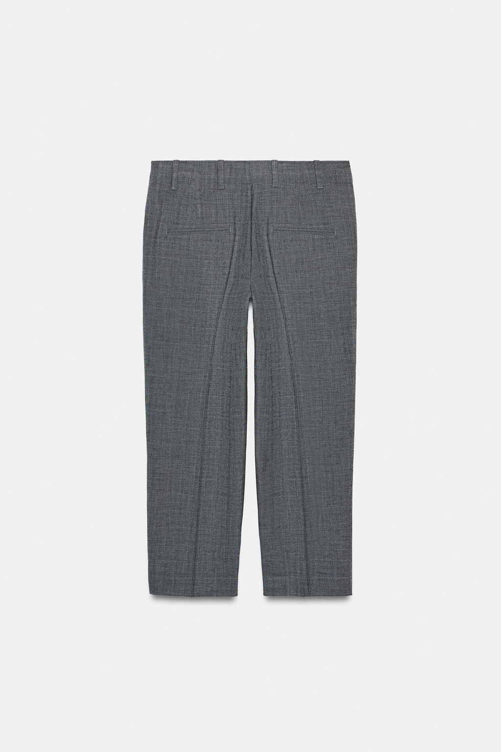 ZW COLLECTION CHECKED STRAIGHT TROUSERS - Zara фото 6