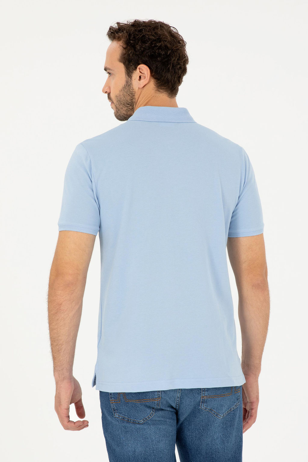 Мужская голубая футболка Неожиданная скидка в корзине - U.s. polo assn фото 5