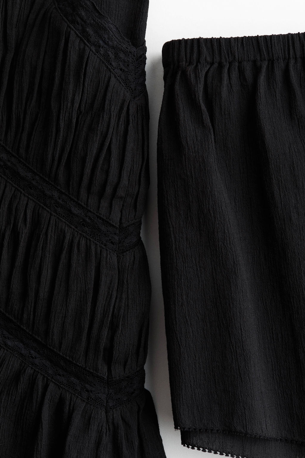 Pijama de algod?n con detalles de encaje - H&m фото 8