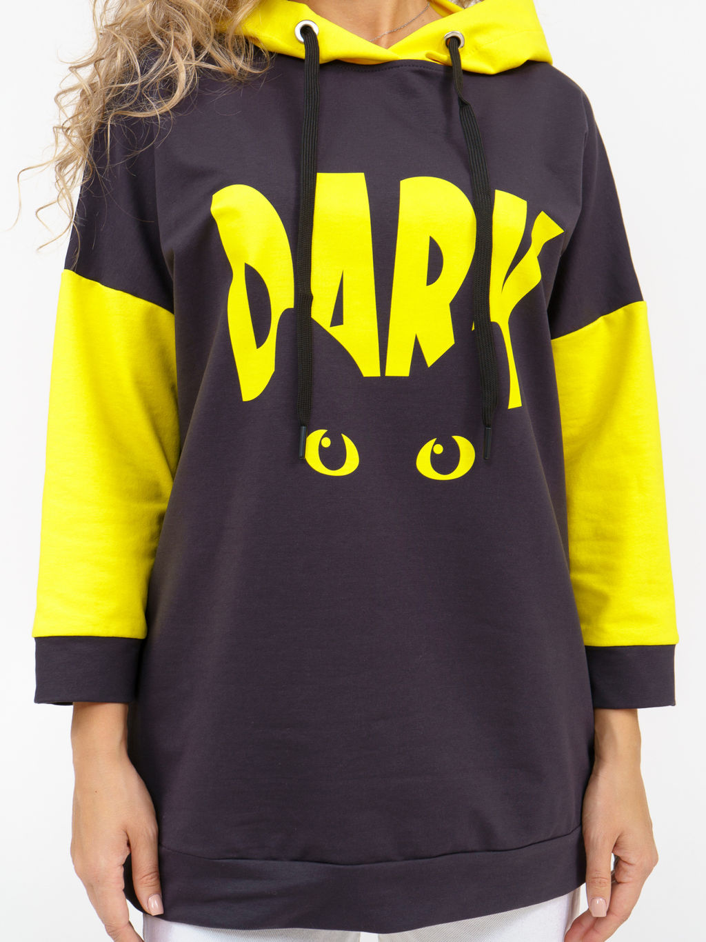 806 Худи "фуме/желтый"