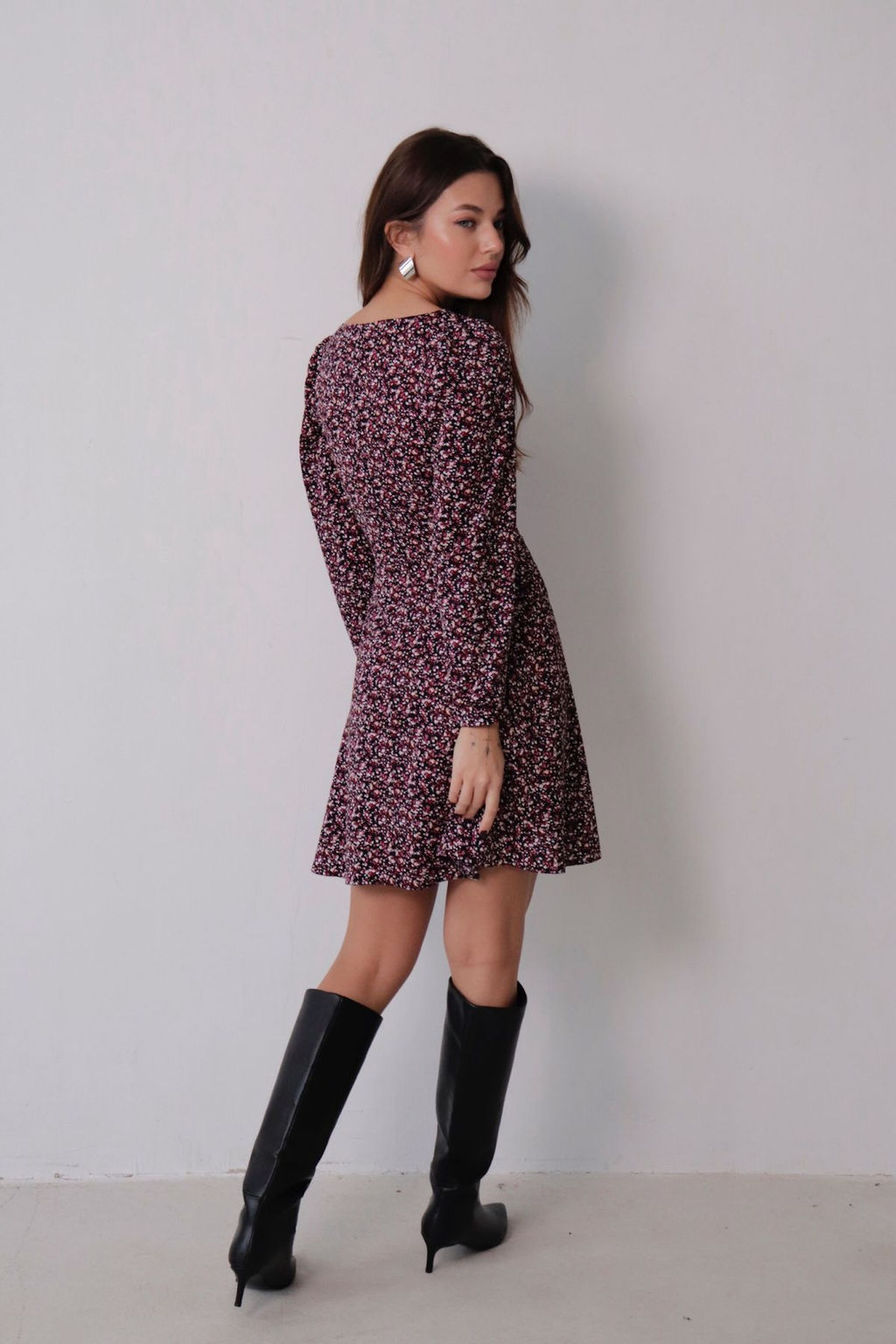 Платье с вырезом каре отрезное по талии - Martichelli фото 35