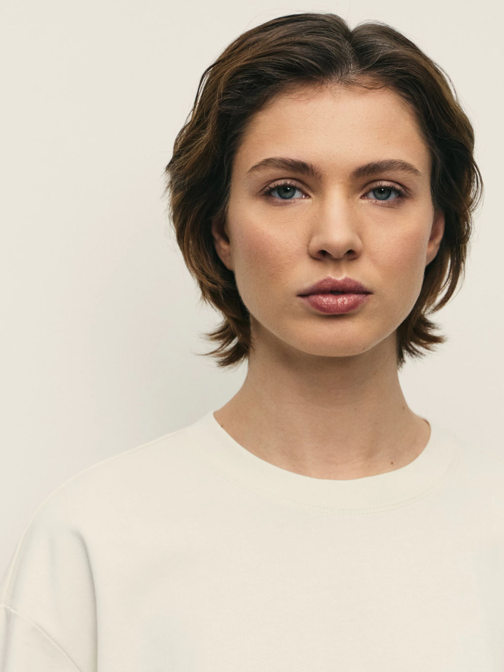 Лонгслив из хлопка с патами на рукавах / Zarina  фото 6