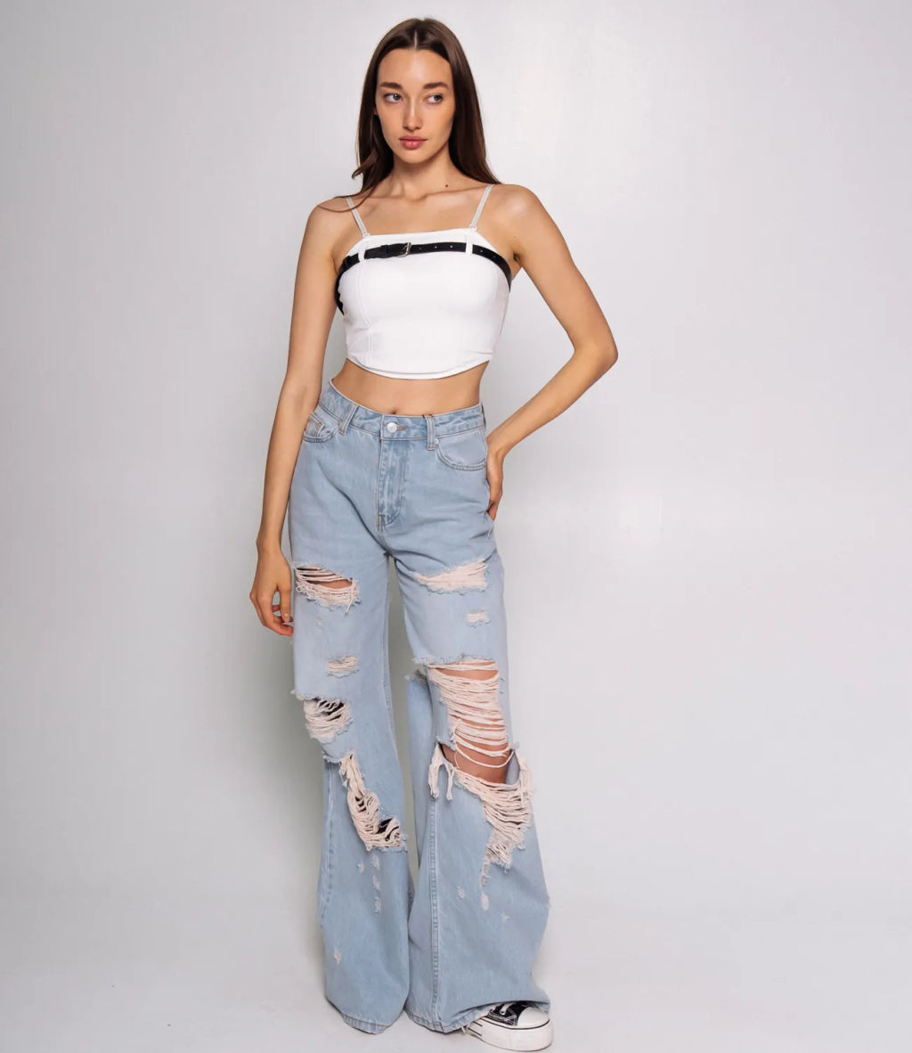 Топ #КТ8866 (1), белый