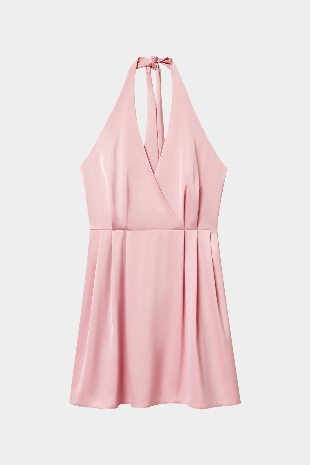 Платье мини из сатина с драпированным лифом - Mollis фото 5