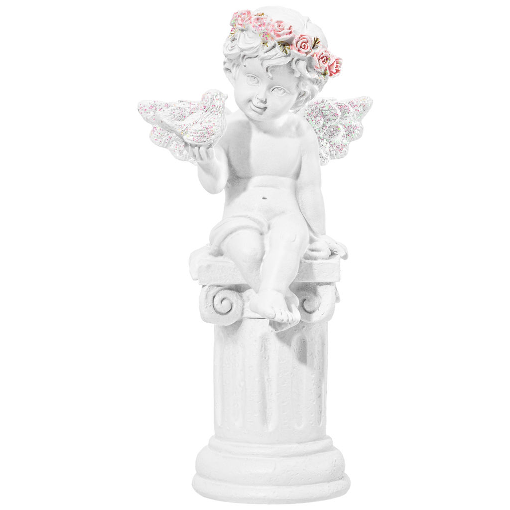 Статуэтка 6,5*6*13,5 см "Ангелочек на колонне"