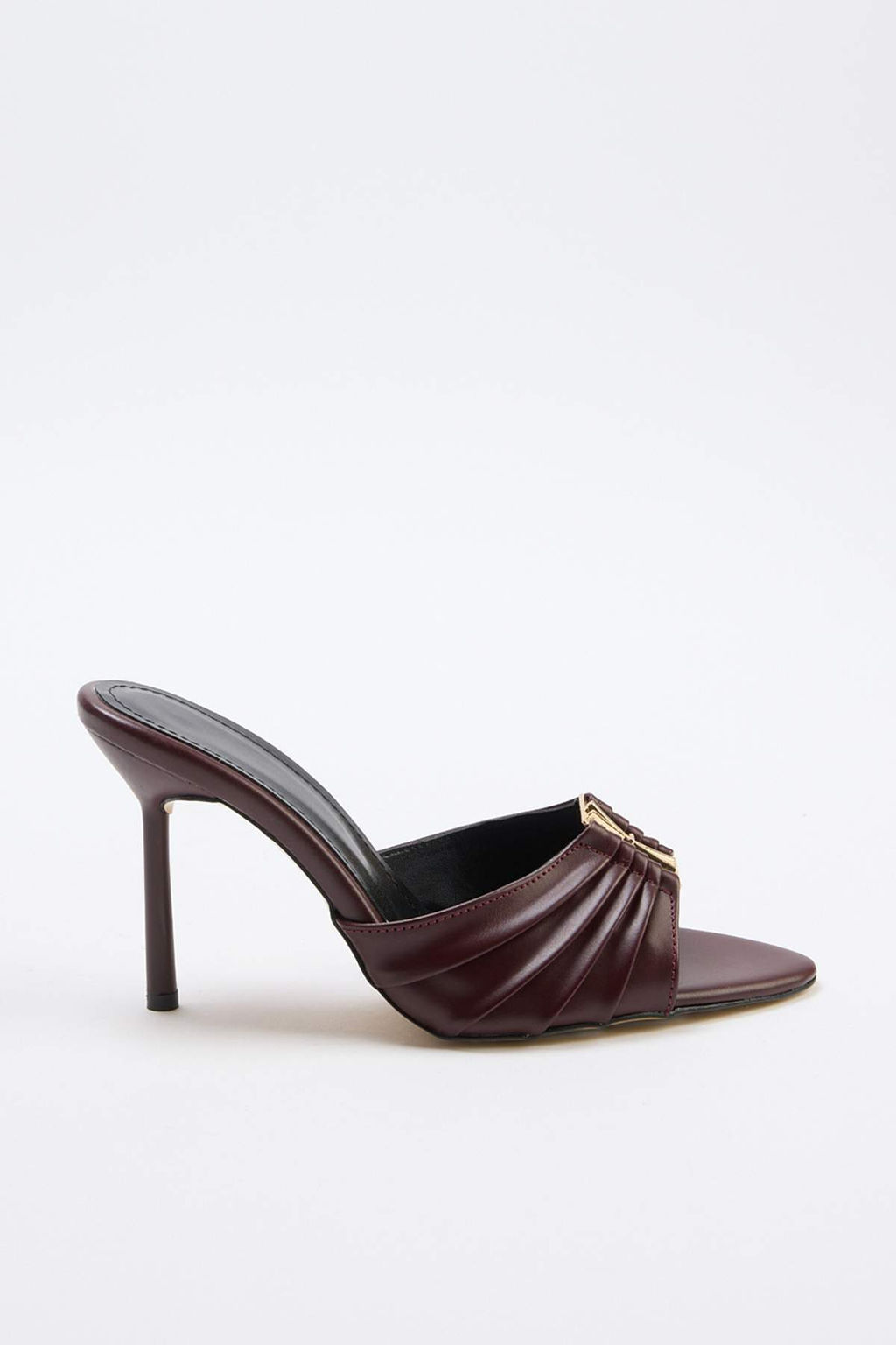 Bordo Premium Kad?n Klasik Topuklu Ayakkab?