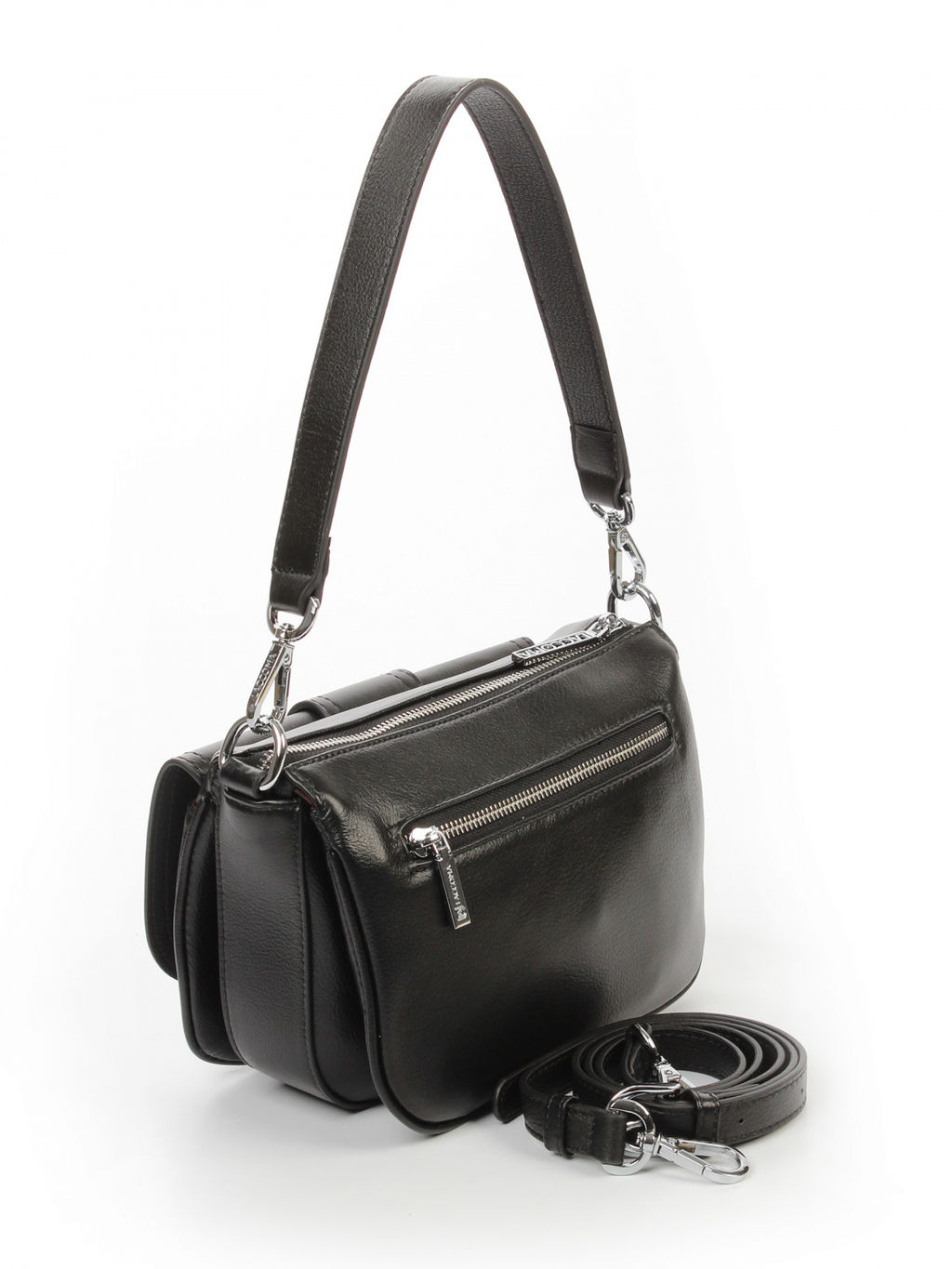 LACCOMA сумка АС2228Ш-черный натуральная кожа хлопок фото 4