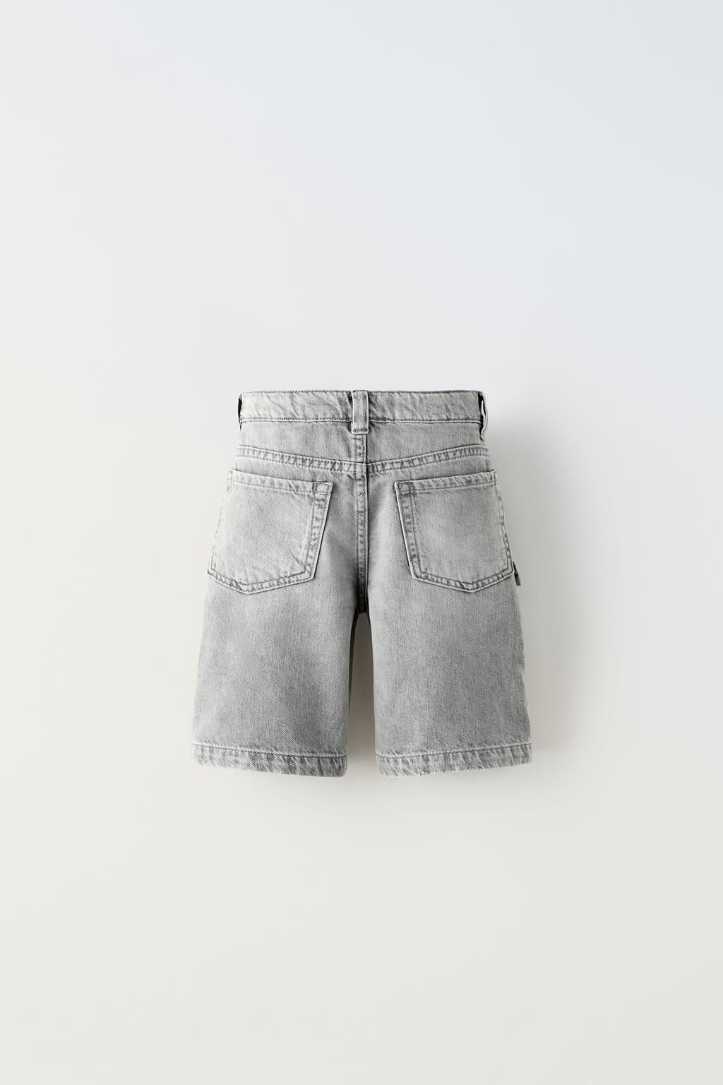 MULTI-POCKET DENIM BERMUDA SHORTS - Zara фото 2