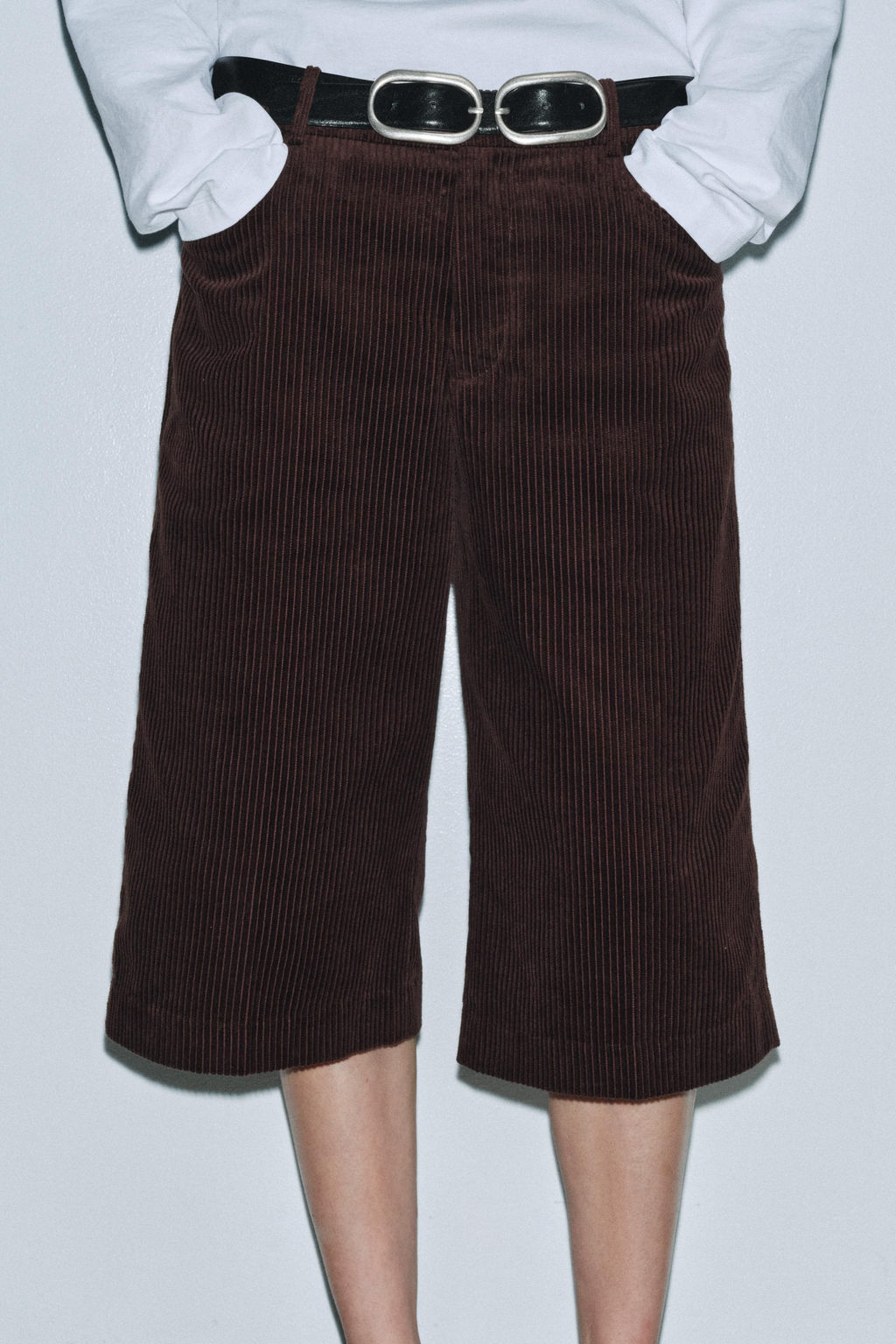ZW COLLECTION CORDUROY BERMUDA SHORTS - Zara фото 2
