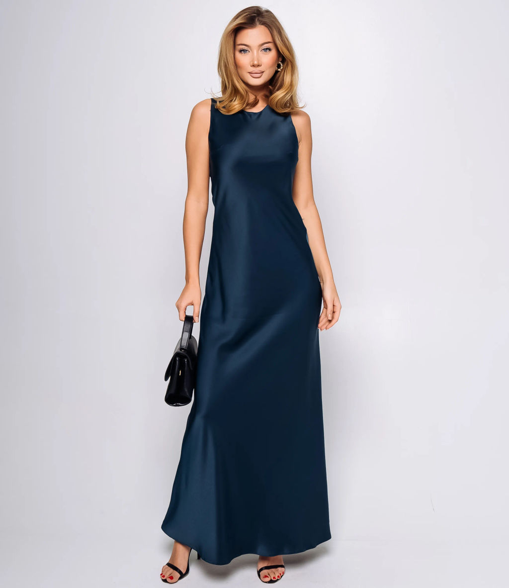 Платье #ОКТ095014, морская волна