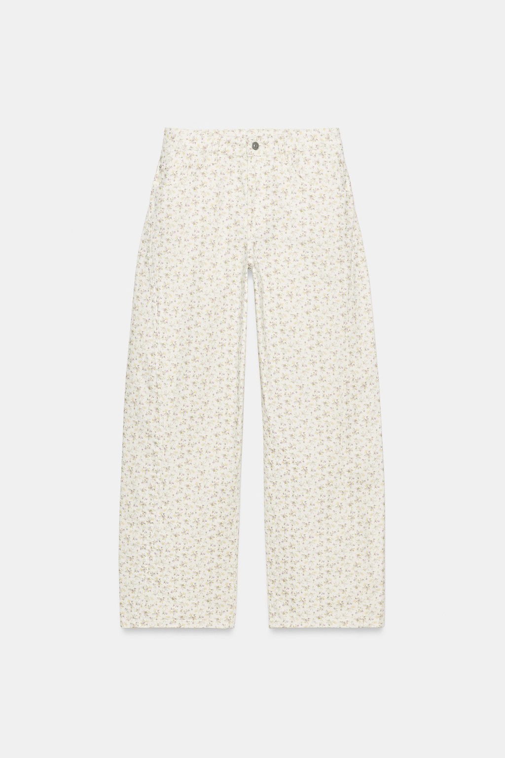 JEANS BAGGY DENIM TRF ESTAMPADO FLORES / Estampado - Zara фото 9