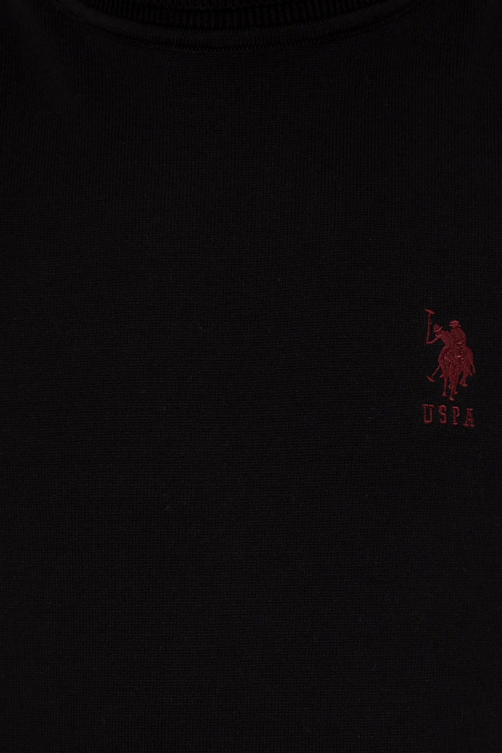 U. S. Polo Assn Мужской черный базовый свитер - U.s. polo assn фото 12