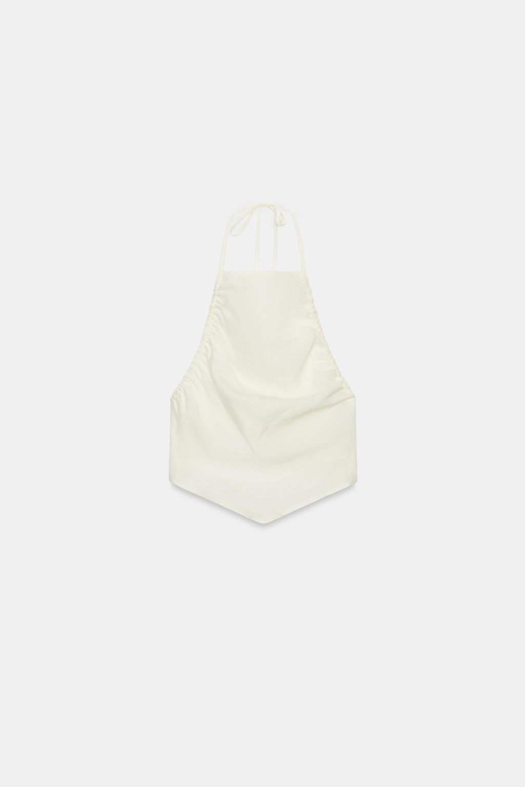 TOP HALTER FRUNCES / Blanco - Zara фото 10