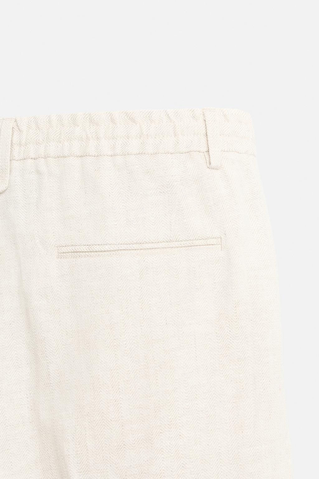 LINEN TROUSERS - Zara фото 11