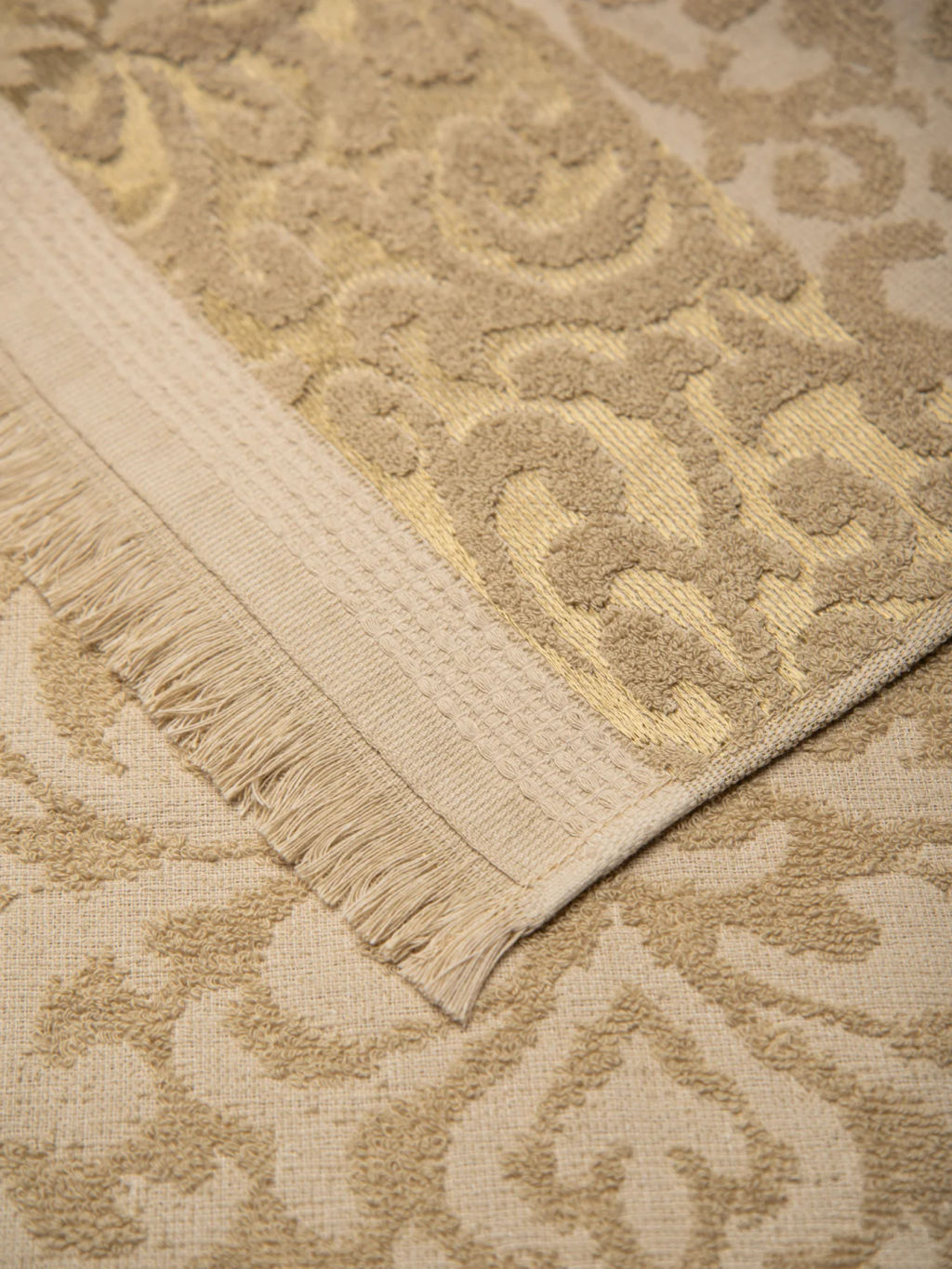 Махровое полотенце Вензеля цвет золото,100% хлопок, 50х80см - New star фото 3