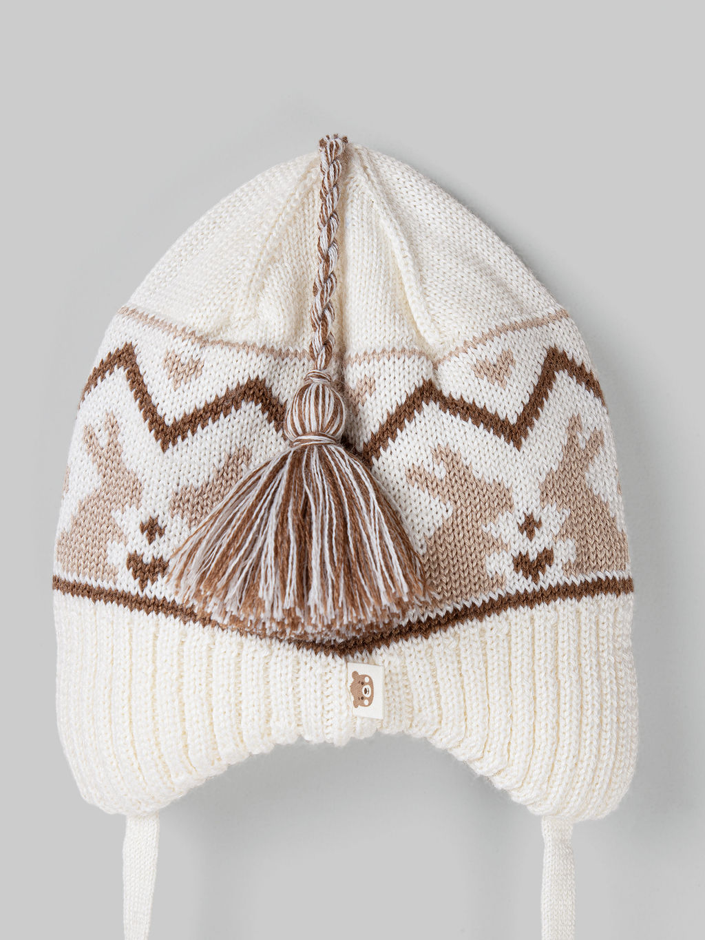 Шапка из смесовой шерсти Мокко 0+ - Bungly фото 5