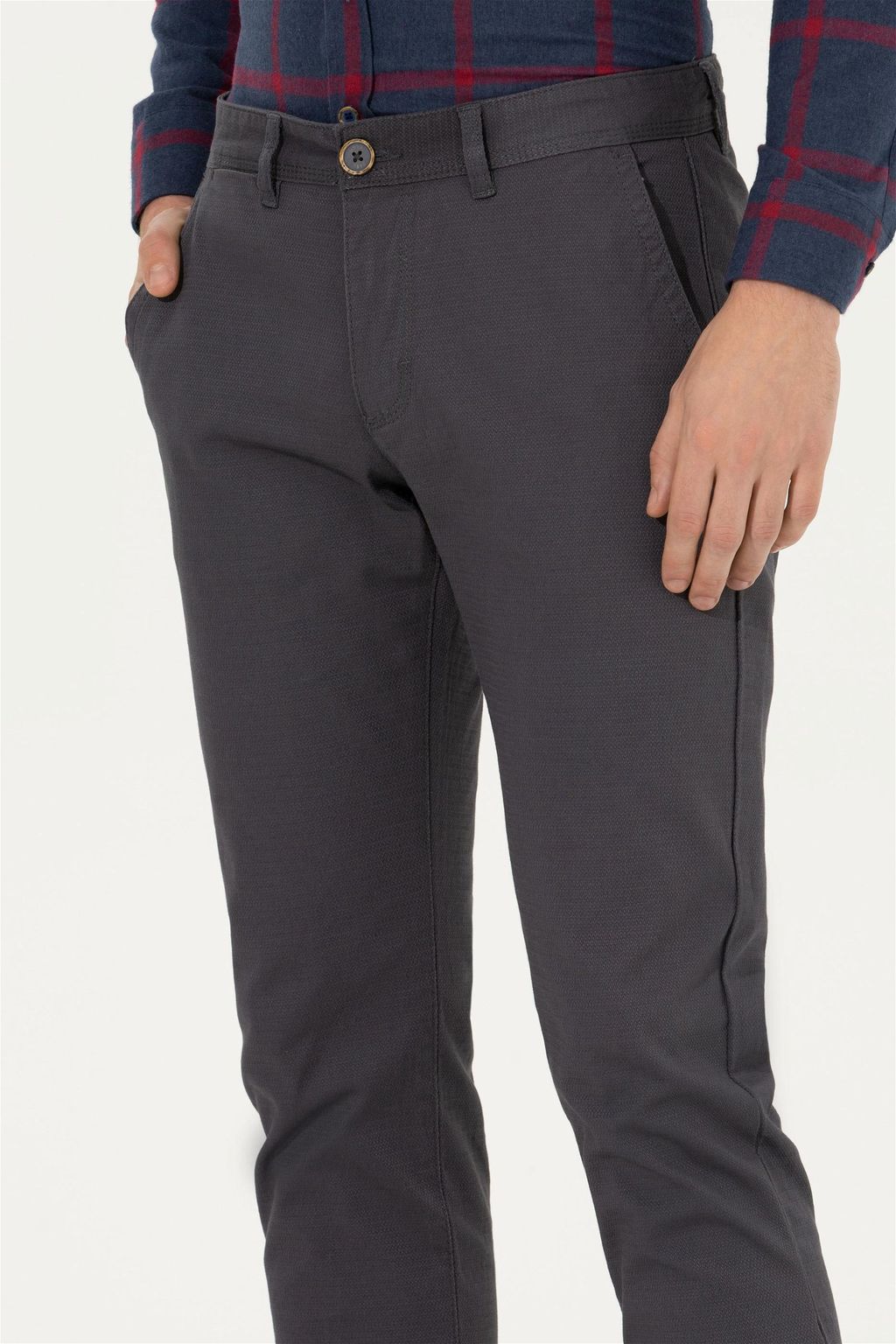U. S. Polo Assn / Мужские антрацитовые брюки чинос - U.s. polo assn фото 5